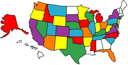 Map of States Visited