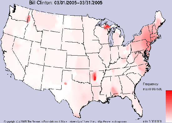 Bill Clinton Heat Map