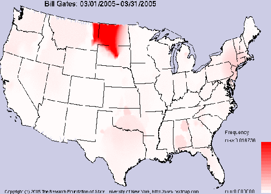 Bill Gates Heat Map